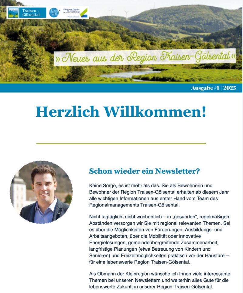 Newsletter J Nner Regionalmanagement Traisen G Lsental