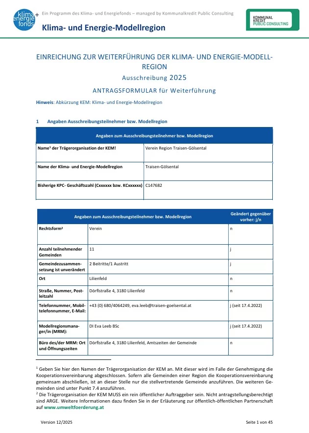 Antragsformular